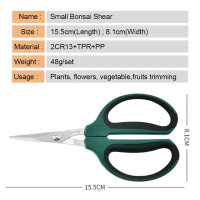 Tijera Bonsai manicura punta corta - Imagen 2