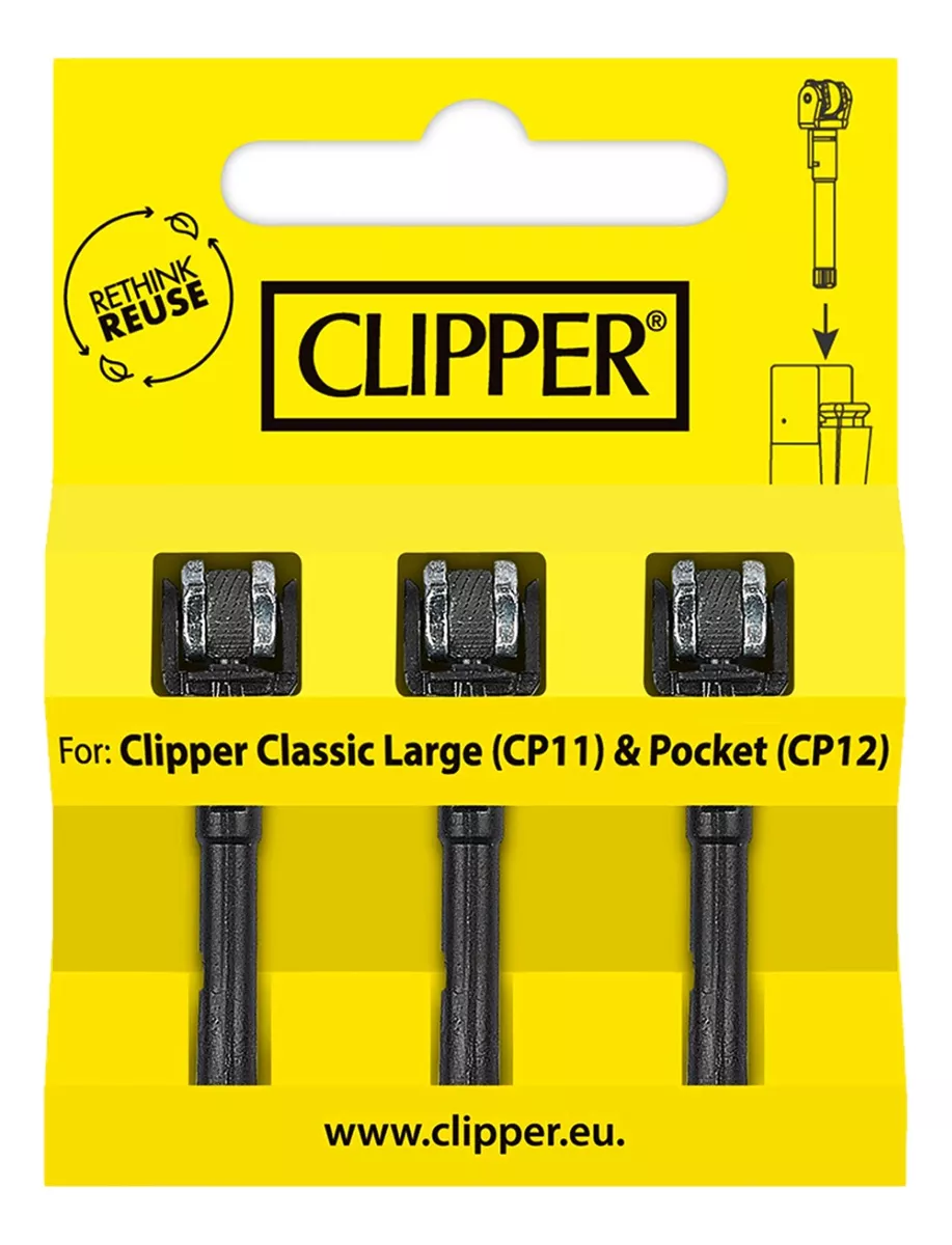 Repuesto Piedra Encendedor Clipper Pack 3 Uds